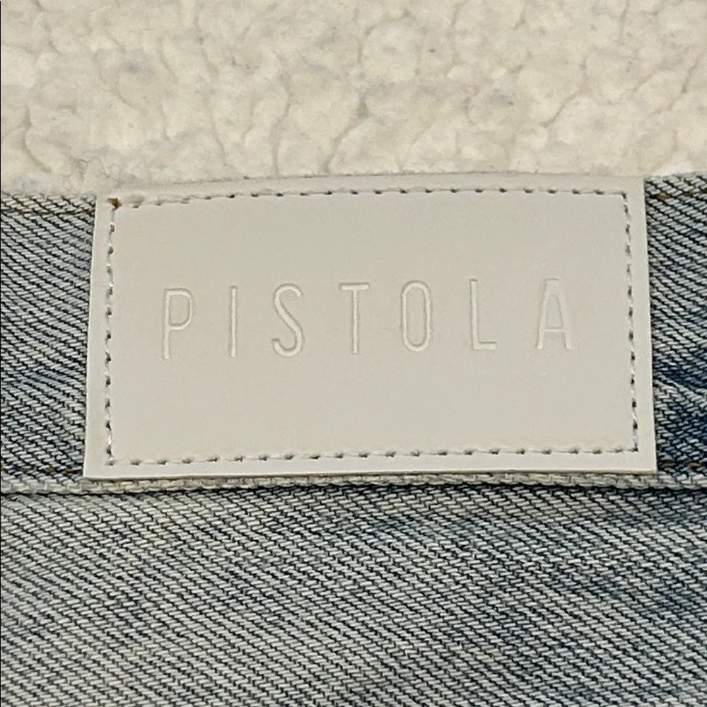 Pistola Devin High Rise Denim Shorts size 26 St. Tropez Blue Distressed